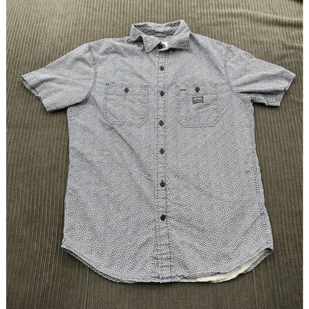 Denim & Supply Ralph Lauren Women Shirt Size Small Blue Flower Print Casual.